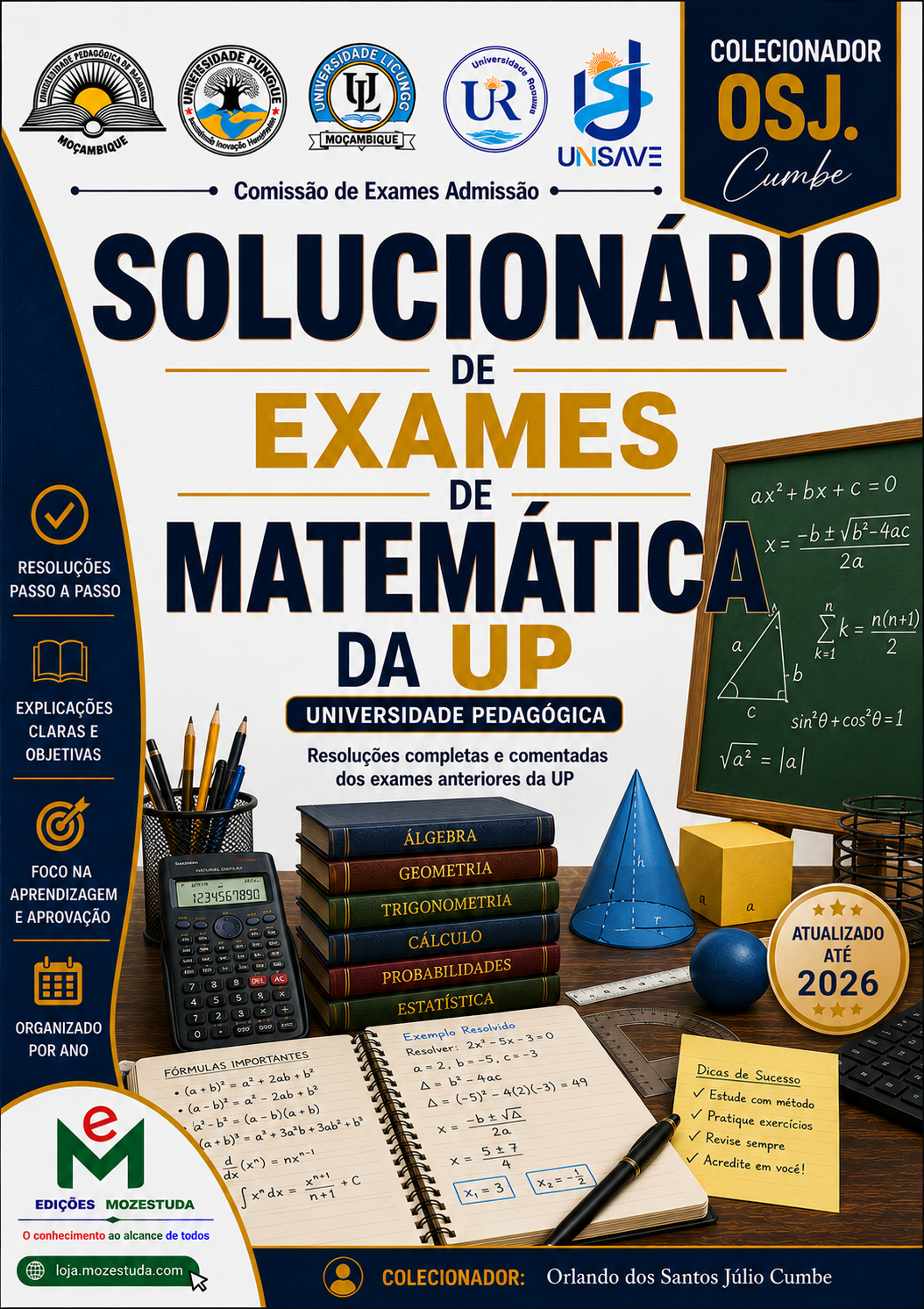 Solucionário de Exames de Matemática da UP