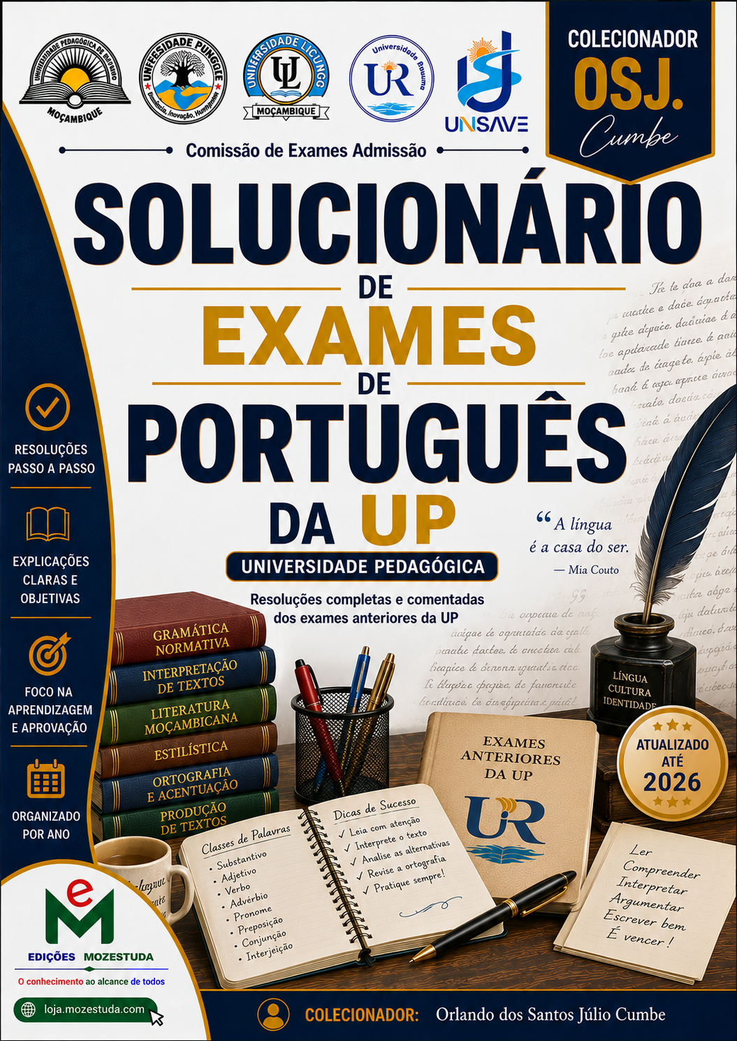 Solucionário de Exames de Português da UP